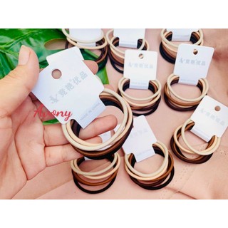 Set thun cột tóc thun trơn gam màu đẹp