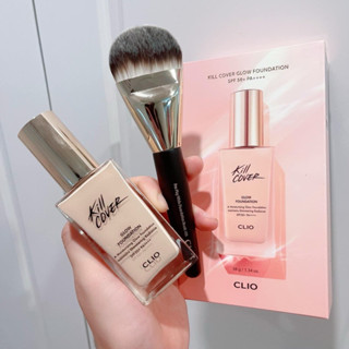 [CHÍNH HÃNG 100%] SET KEM NỀN KÈM CỌ CLIO KILL COVER GLOW FOUNDATION