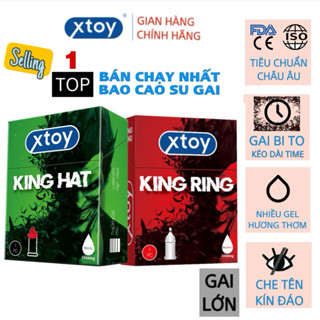 Bao cao su gai XTOY bi gai lớn, kéo dài thời gian quan hệ, tăng khoái cảm, nhiều gel bôi trơn