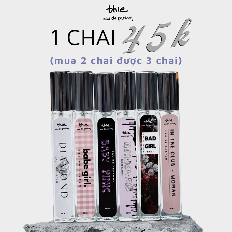 (Mua 2c tặng thêm 1c) NƯỚC HOA CHIẾT Thie Parfum 10ml THƠM 6-8 TIẾNG