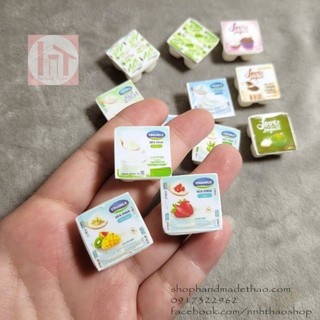 Mô hình lốc sữa chua tý hon trang trí nhà búp bê, roombox...