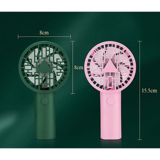 Quạt điện mini cầm tay Jiebo S6 với 5 cánh quạt công suất mạnh mẽ nhỏ gọn, Quạt mini cầm tay giá rẻ hoạt động bền bỉ