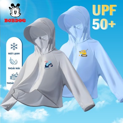 Áo chống nắng cho bé trai BOBDOG chất liệu kim cương ngăn tia Uv cho bé