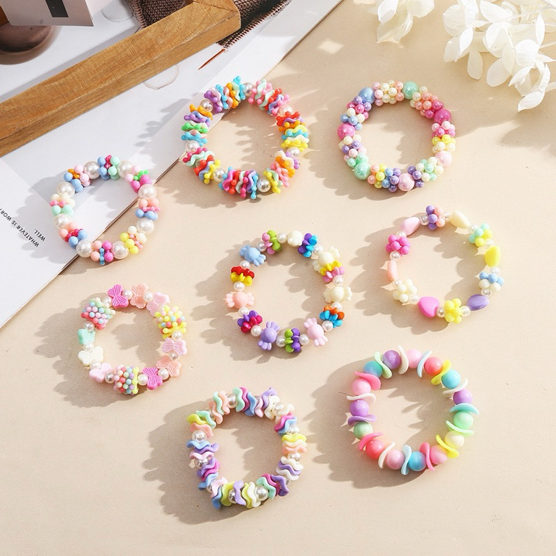 Set 3 vòng tay mix hạt màu cho bé