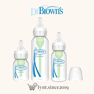 Bình sữa dr. brown’s cổ hẹp natural flow anti-colic options+ 60/120/250ml