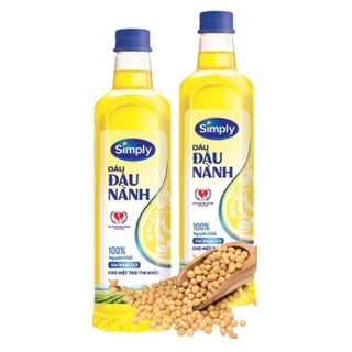 Dầu đậu nành simply chai 1 lít
