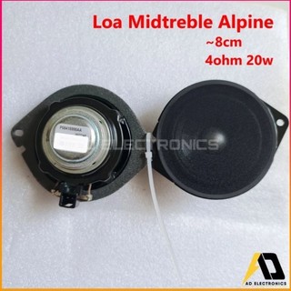 Loa mid treble Alpine nâng cấp loa trung tâm ô tô chính hãng chế loa bluetooth from dientuad (1 chiếc)