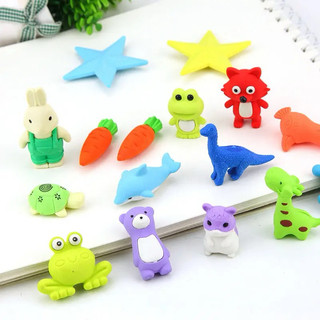 Combo 10 cục tẩy gôm tẩy bút chì cute nhiều mẫu quà tặng học sinh