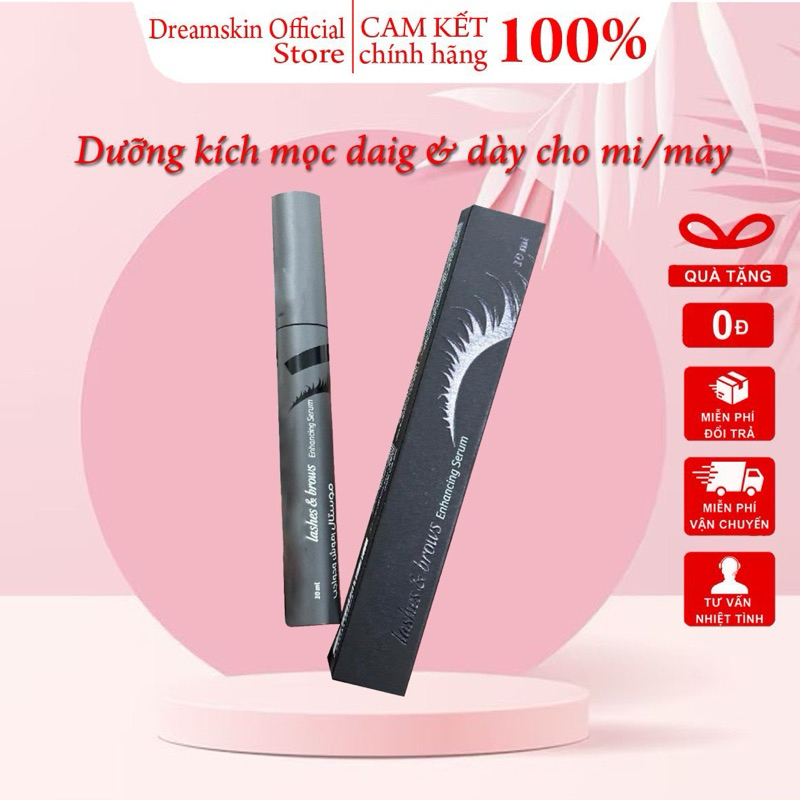 Serum dưỡng mi mày dài và dày Mostal Lashes & Browns, Tinh chất dưỡng mi dài và dày