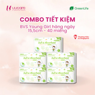 Combo tiết kiệm Băng vệ sinh UUcare Singapore Young Girl hàng ngày 15,5cm