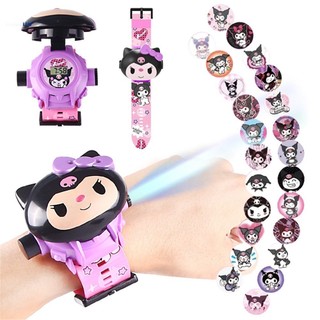 đồ chơi đồng hồ người nhện, doremonn, kittyy (chiếu hình 3D), elsaa, kuromy, cinnamoroll sanrio