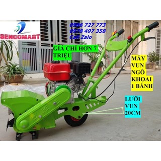 Máy vun ngố ngô 1 bánh nhỏ gọn không gãy ngô đậu lạc
