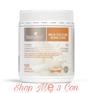 [Hộp 150v] Canxi sữa Bio Island Canxi Bone Care cho người lớn