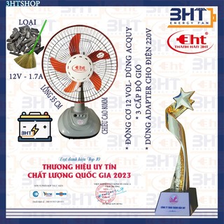 Quạt bàn b3 dùng bình 12v - ko kèm bình - 3ht