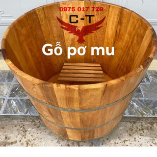 Bồn tắm gỗ pơ mu⚡KHÔNG THẤM MỐC- BẢO HÀNH 24 THÁNG ⚡ bồn tắm thuốc spa-bồn tắm khách sạn-thùng tắm gỗ cao cấp
