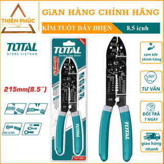 Kềm tuốt, cắt dây điện, bấm vít 8.5in total tht15851