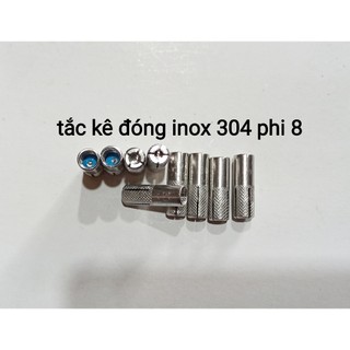 Combo 10 Tắc kê nở đóng inox 304 M8, chống gỉ, tắc kê nở đạn nở đóng inox hàng sịn