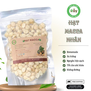 [500gram] Hạt Macca Rẫy Đaklak nhân tươi dùng nấu sữa/làm bánh