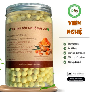 [500gram] Viên Tinh Nghệ Mật Ong Rẫy Đaklak cao cấp nhà làm, sạch và chất lượng