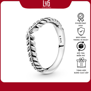 Nhẫn bạc lys timeless collarbone ring fullbox 8046 - nhẫn nữ bạc s925 ale