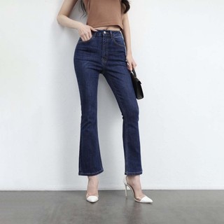 Quần jean ống loe - Quần ống loe basic lưng cao gấu thường CP69, CT JEANS