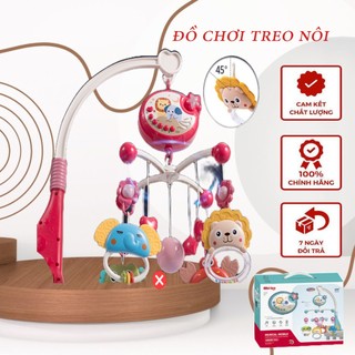 Đồ chơi treo nôi kích thích thị giác cho bé sơ sinh Đồ Chơi Treo Nôi Có Hộp Nhạc Cho Bé Xoay 360 Độ