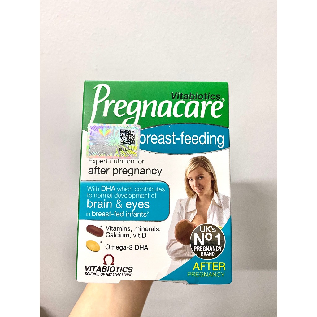 Vitamin tổng hợp sau sinh Pregnacare Breast feeding và Sunflower Lecithin Now chống tắc tia sữa 1200