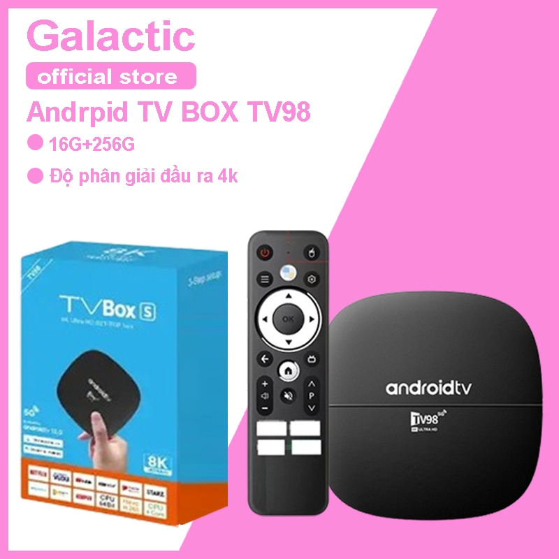 Android TV Box TV98 Giọng Nói + 300 Kênh Miễn Phí Tiếng Việt Hát Karaoke Xem Phim Xem Bóng Đá