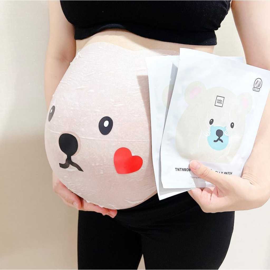 [Miếng lẻ] Mặt nạ bụng bầu chính hãng Bear Belly Patch Tntnmom's dưỡng ẩm, ngăn ngừa rạn da.
