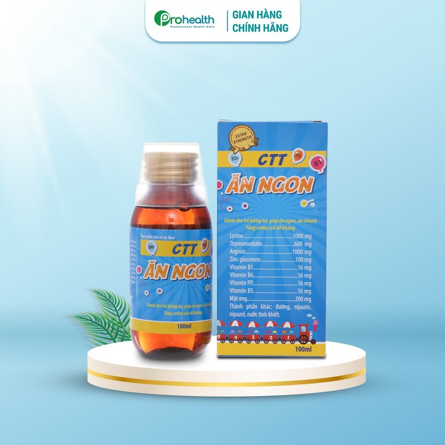 CTT Ăn Ngon - Giúp trẻ ăn ngon hơn, khỏe mạnh hơn 100ml