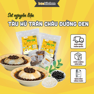 Set Tự Nấu Tàu Hũ Trân Châu Đường Đen Nhà Bee - Thành phẩm 5 cốc ngon ngậy, dễ làm