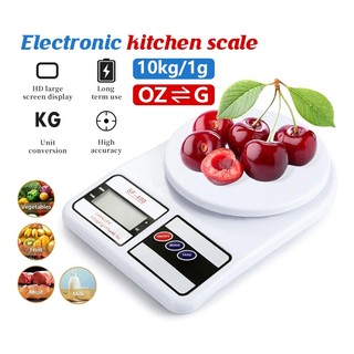 Cân tiểu ly điện tử nhà bếp mini định lượng 1g - 10kg, làm bánh độ chính xác cao kèm 2 viên pin AA