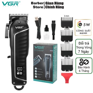 Tông đơ vgr lcd v-683 chuyên dụng, kèm phụ kiện