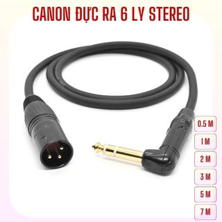 Dây 6 ly stereo ra canon đực, nhiều chiều dài