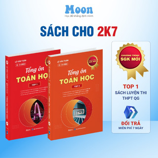 Toán 12 Chương trình mới: Tổng ôn toán học ôn thi thpt quốc gia, đgnl Moonbook