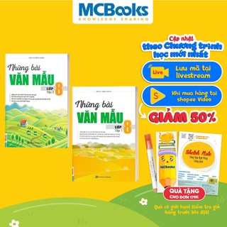 Sách Combo Những Bài Văn Mẫu Lớp 8 (Tập 1 + Tập 2)