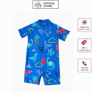 Bộ Đồ bơi trẻ em Kèm mũ che gáy hình Khủng long, Áo bơi cho bé - SPORTKIDS