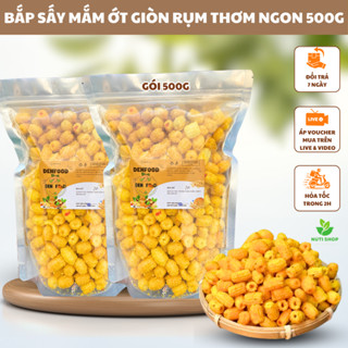 [Gói 500g] Nui Chiên Giòn Bơ Mắm Tỏi – Ăn Vặt Siêu Ngon, Giòn Rụm, Đậm Vị Khó Cưỡng
