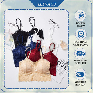 Áo bra corset bralette ren mềm không gọng có đệm ngực mỏng sexy sang chảnh AN07