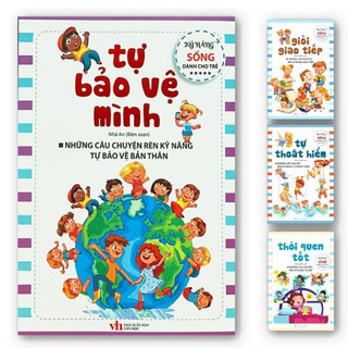 Sách - kỹ năng sống cho bé giỏi giao tiếp, tự thoát hiểm, thói quen tốt, tự bảo vệ mình