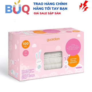 Bông Tẩy Trang Cotton Dạng Miếng Lớn Guardian 100 Miếng