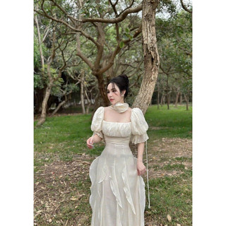 MAXI VOAN BÈO TAY PHỒNG CHOCKER HOA CỔ 3M 🧸