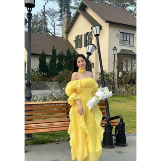 MAXI VOAN BÈO TAY PHỒNG CHOCKER HOA CỔ 3M 🧸