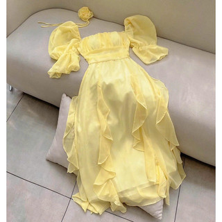 MAXI VOAN BÈO TAY PHỒNG CHOCKER HOA CỔ 3M 🧸