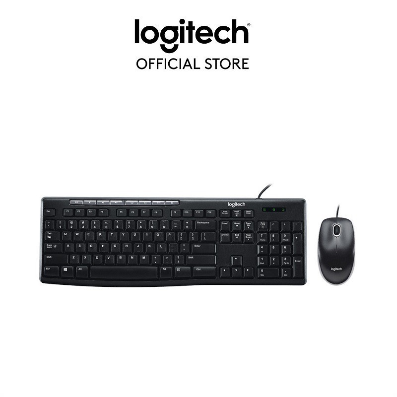 Bộ bàn phím và chuột có dây Logitech MK200