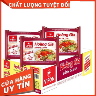 Thùng bánh đa cua/phở bò/phở gà hoàng gia 1 thùng 18 gói x 120g