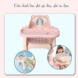 Ghế ăn dặm cho bé kiêm ghế gội đầu, ghế ngồi học bài tập tô tập viết tiện ích 3 trong 1  Việt Nhật
