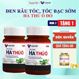 Mua 2 tặng 1 viên uống hà thủ ô đỏ giúp bổ huyết việt, giúp đen râu tóc