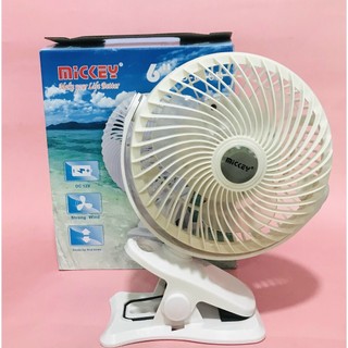 Quạt Kẹp Sạc Mickey TD 806 TD 809 Tích Điện