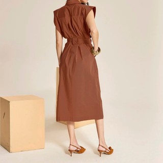 ĐẦM SƠMI T0MMY POCKET FRONT BELTED